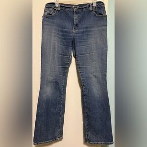 Levi's 550 Women's Boot Cut Jeans in Dark Blue Size 14